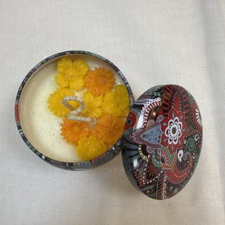 Mandala jar candle
